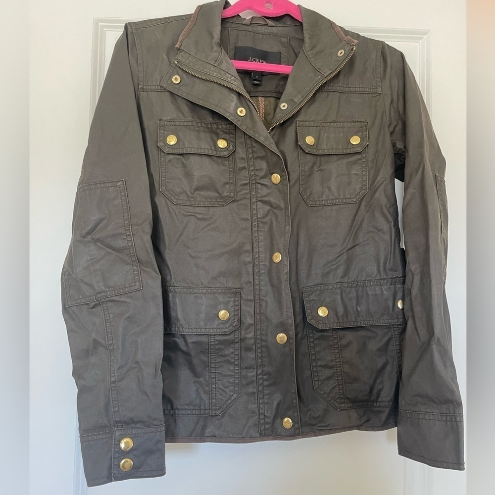 J.Crew Factory Resin-Coated Twill Field Jacket - S - Picture 5 of 7